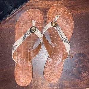 Tory Burch snake skin sandals